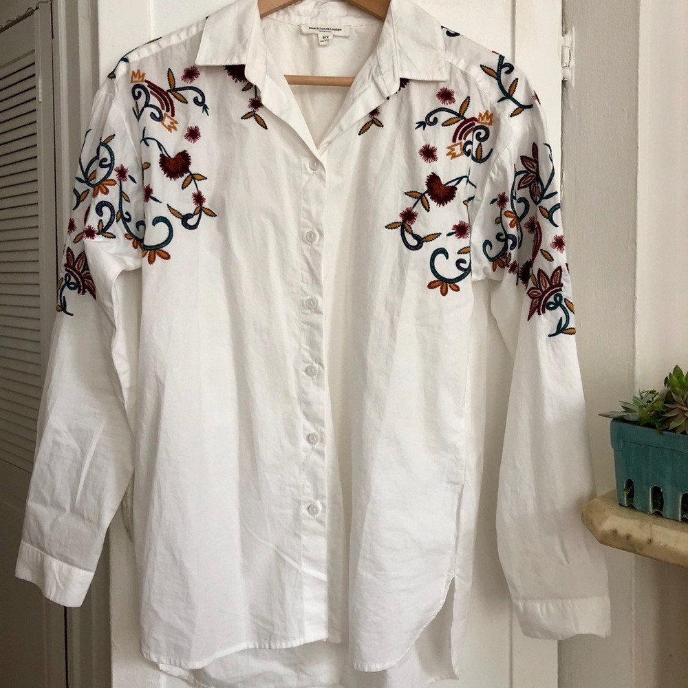 White Western button down - Picture 2 of 4